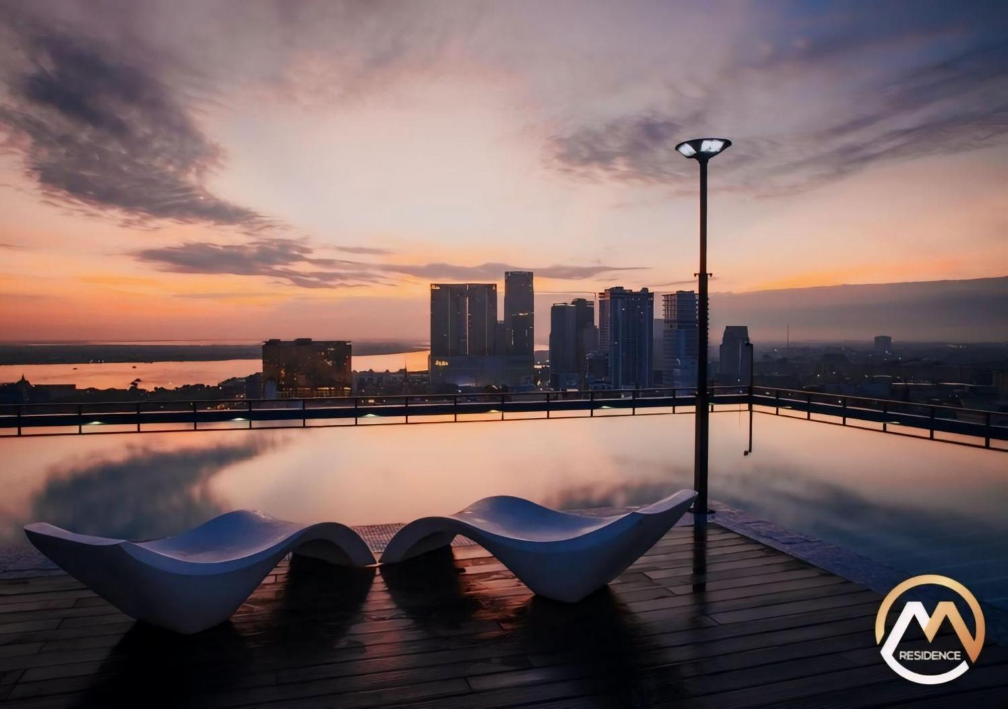 Hotel Serviced Condo Unique Infinity Pool With Mekong River View Phnom Penh Zewnętrze zdjęcie